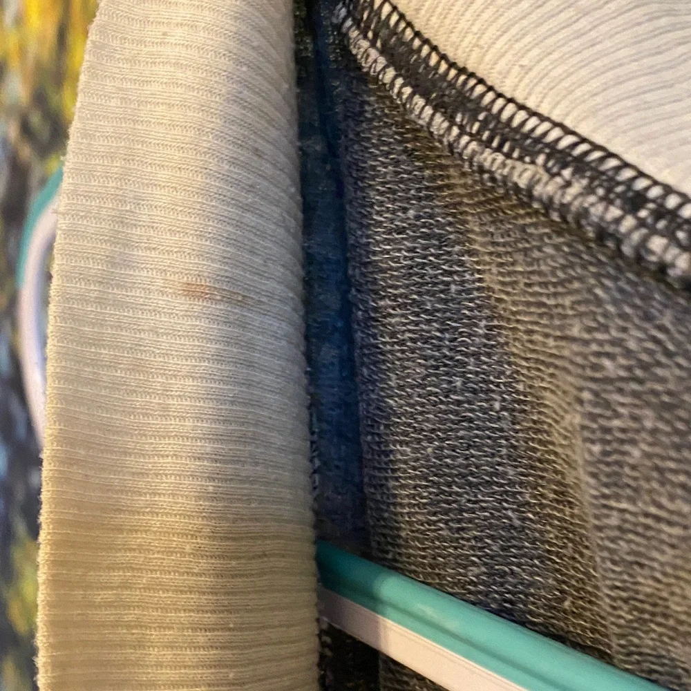 Free People distressed Gray and White Sleeveless V-neck Bodysuit activewear - Picture 9 of 9